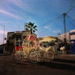 Tunisia, Tunis
An old fashioned coach which is available to rent for special events on display on the side of a street in the city centre.