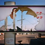 Tunisia, Tunis
A destroyed image of the President Zine El Abidine Ben Ali on a banner on the road to La Marsa.