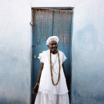 Brazil, Cachoeira, Salvador da Bahia. 105 year old Mai Filinha, the Perpetual Judge (eldest member) of the Irmandade da Boa Morte (Sisterhood of the Good Death). 