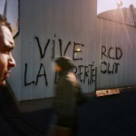 Tunisia, Tunis
People walk past graffiti on a wall which reads 'Vive la Liberte'.