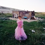 Romania, Bucharest.
Corina in a summer dress. 