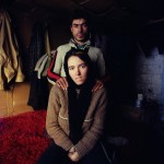 Romania, Bucharest.
Alina and Sorin inside their shack.
