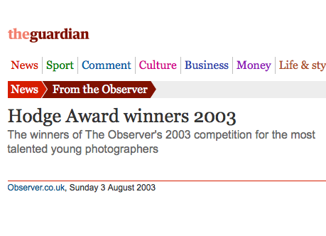 Observer Hodge Photographic Award